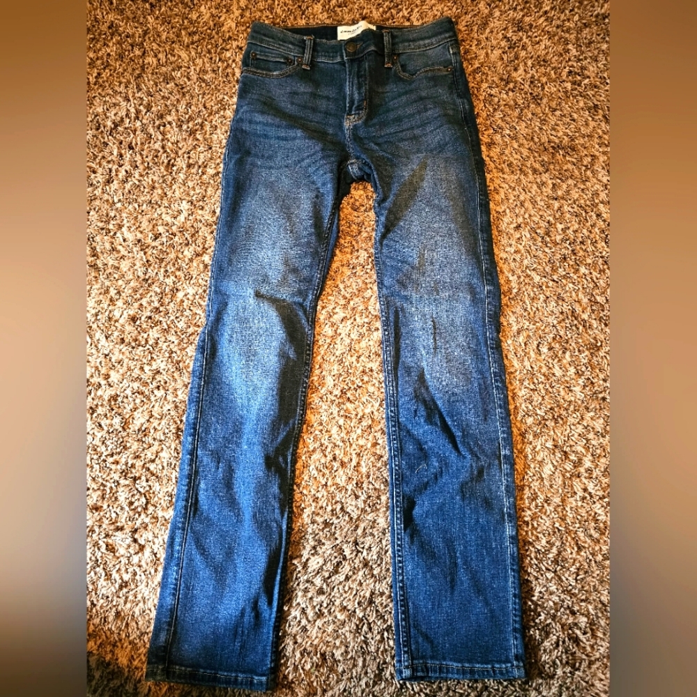 Abercrombie Boys Straight Jeans - Size 11/12 (dark wash)